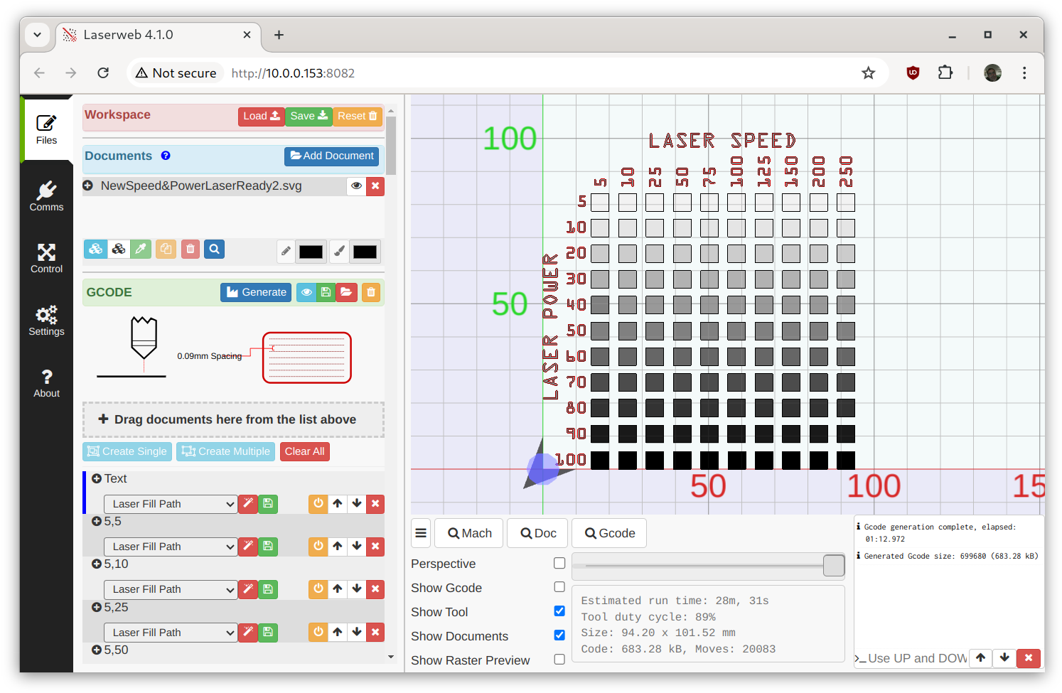 LaserWeb screenshot